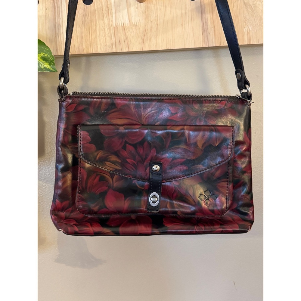 Patricia‎ Nash Kirby East West leather crossbody bag "Rustic Mums" - Picture 2 of 9